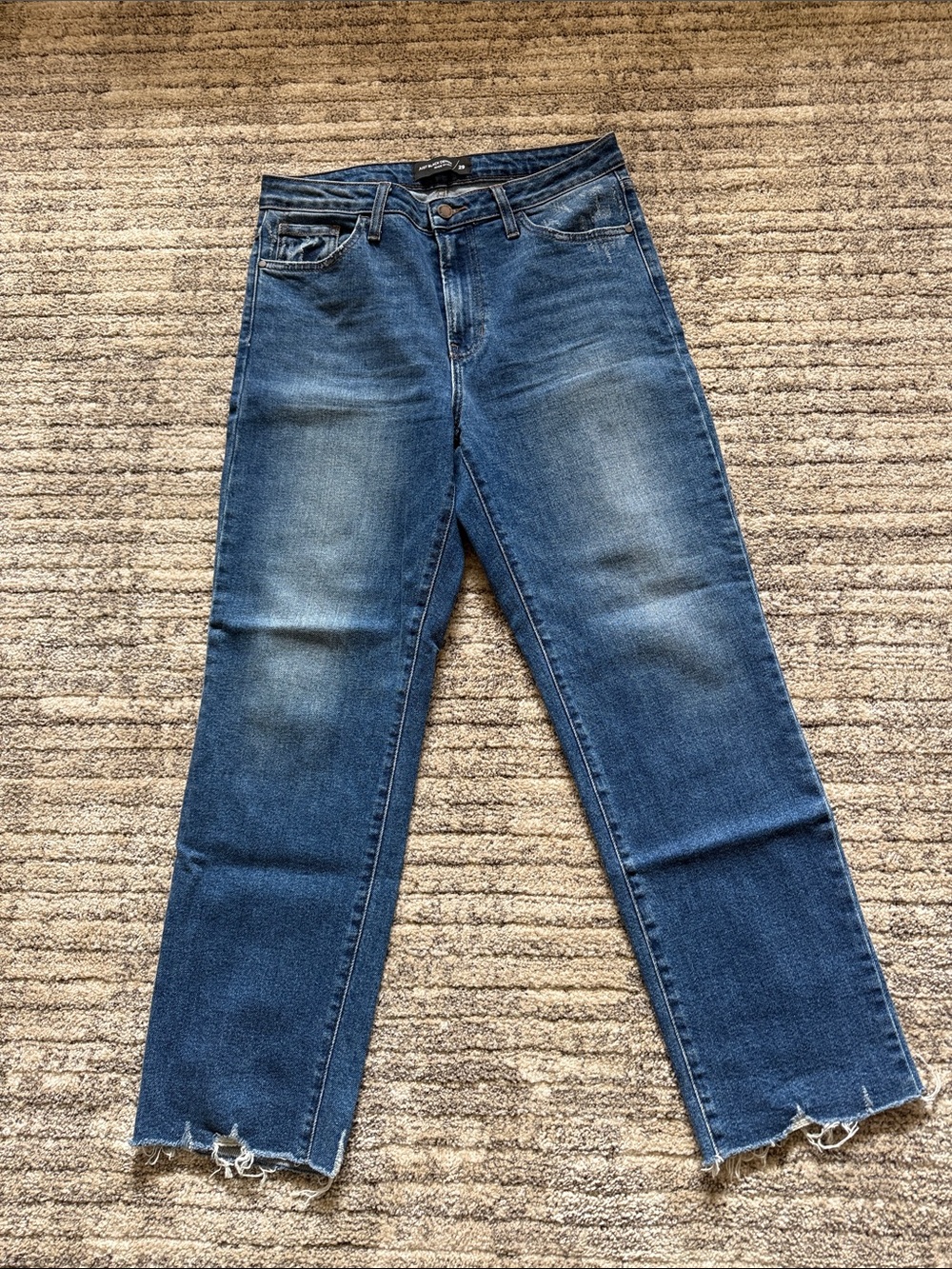Women’s Straight-Leg Blue Denim Jeans